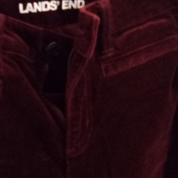 Lands end corduroy deep wine red colored skinny 2 - Picture 3 of 4